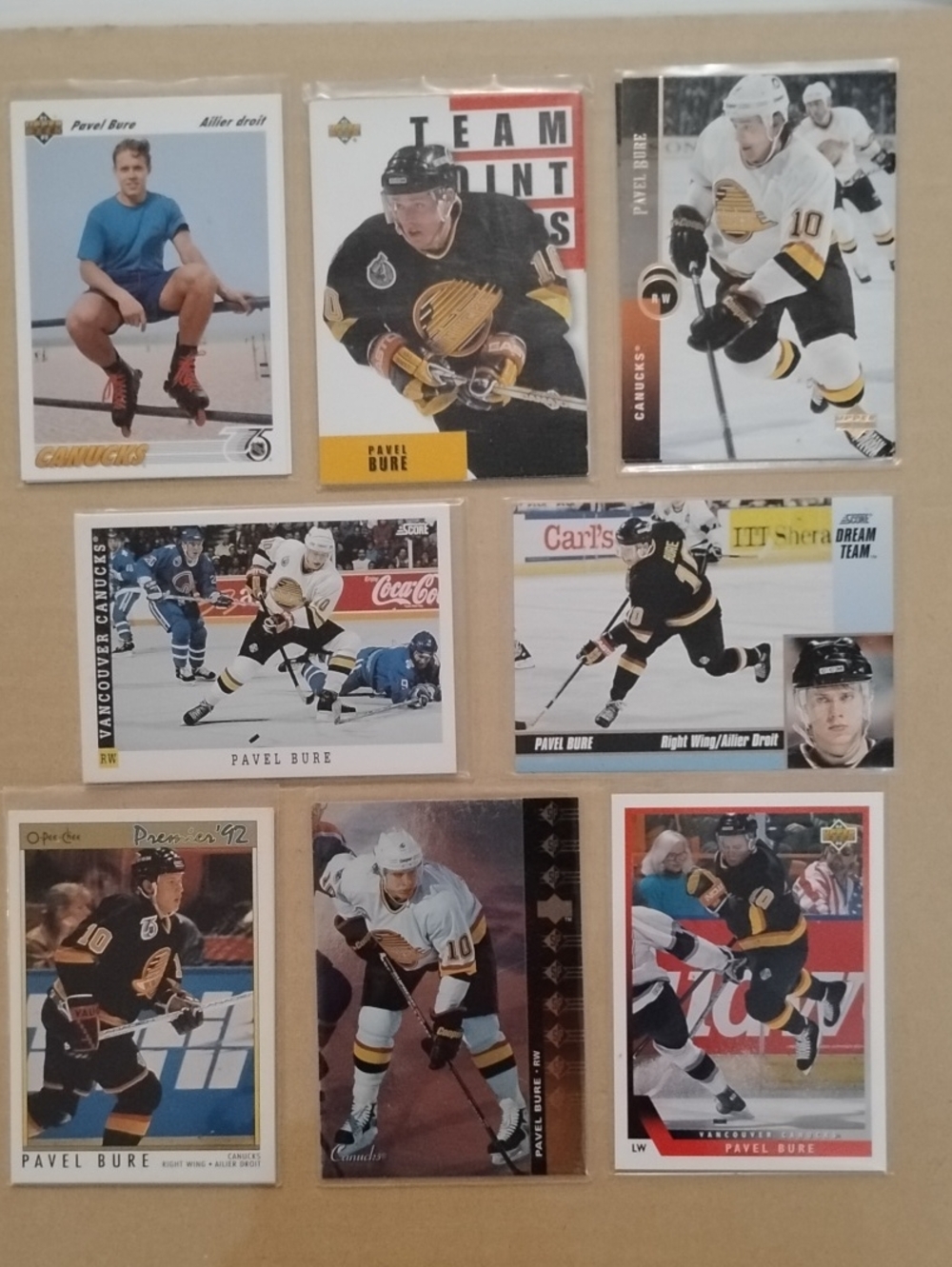 Pavel Bure Hockey Card Collection / Vancouver Canucks